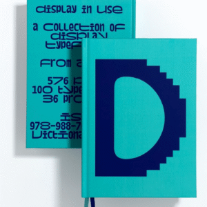 Libro Display in use, variable celeste.